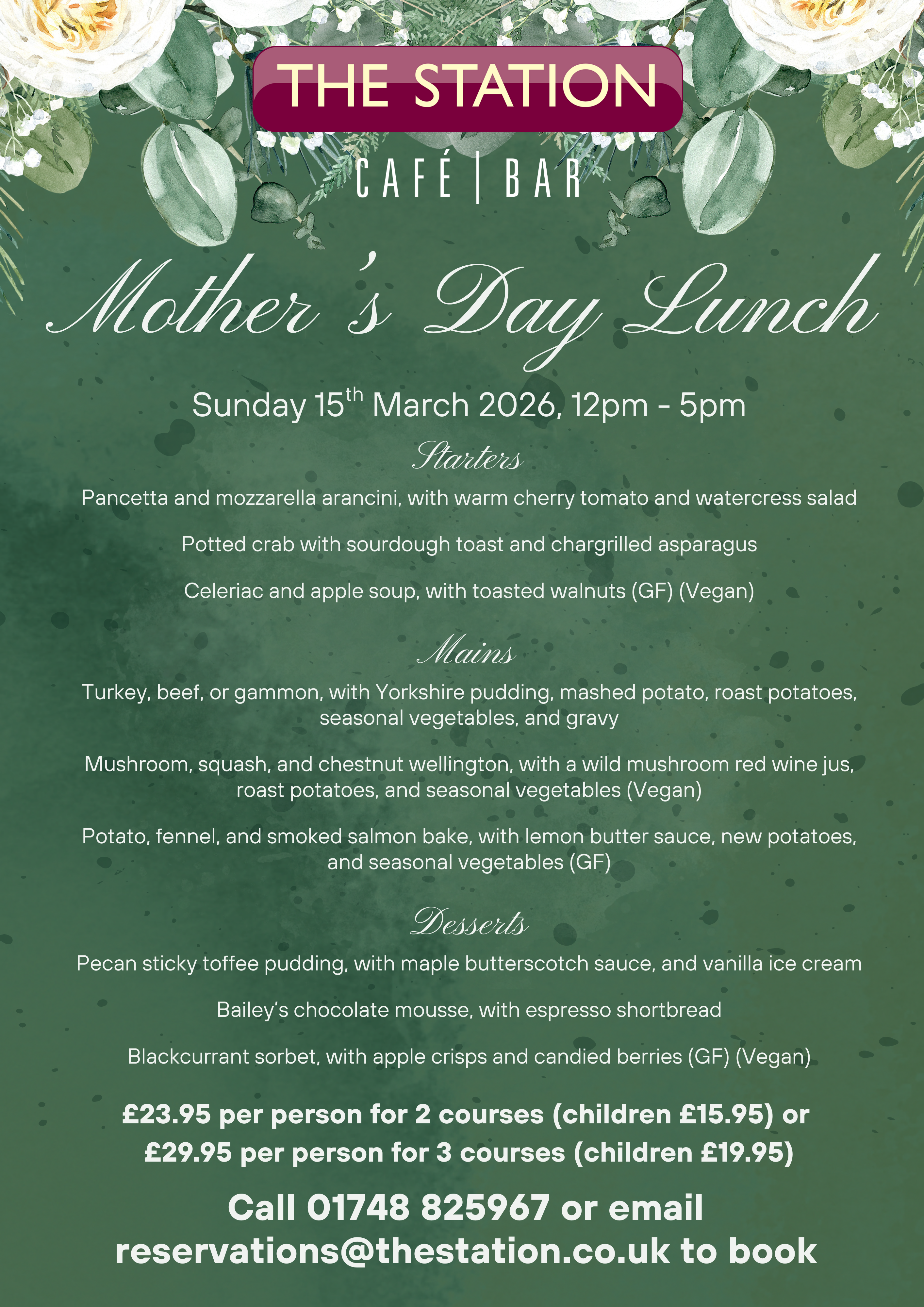 Mother's Day Lunch 2026